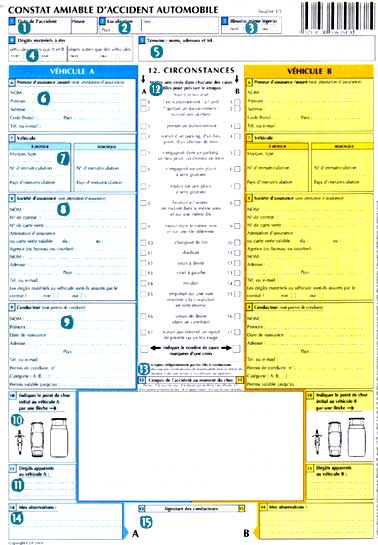 Constat à l'amiable