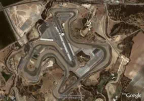 Vue aérienne de circuit de Jerez Vue aérienne de circuit de Jerez