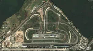 Vue aérienne du circuit Jacarepagua Brésil Vue aérienne du circuit Jacarepagua Brésil