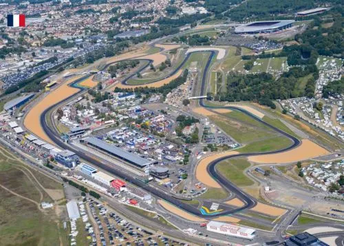 Vue aérienne du circuit Bugatti Le Mans