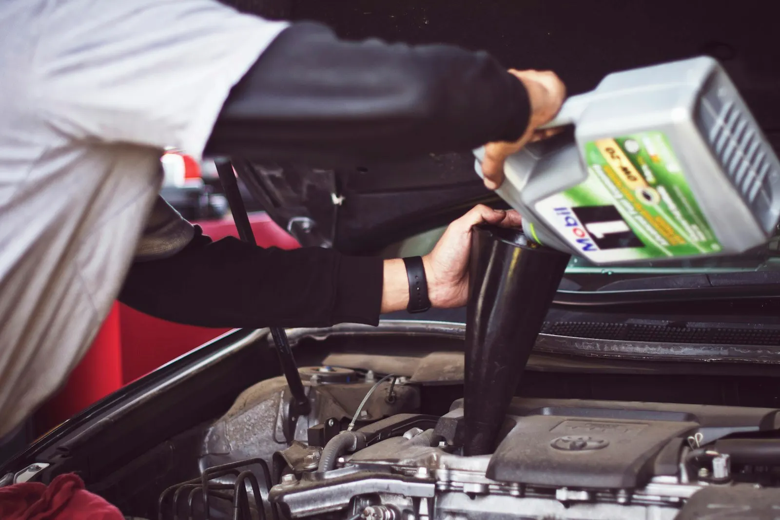 Remplissage d’huile moteur